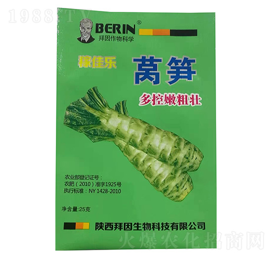 萵筍多控嫩粗壯-稼佳樂-拜因生物