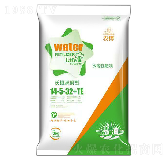 沃根膨果型水溶性肥料14-5-32+TE-農(nóng)博肥業(yè)