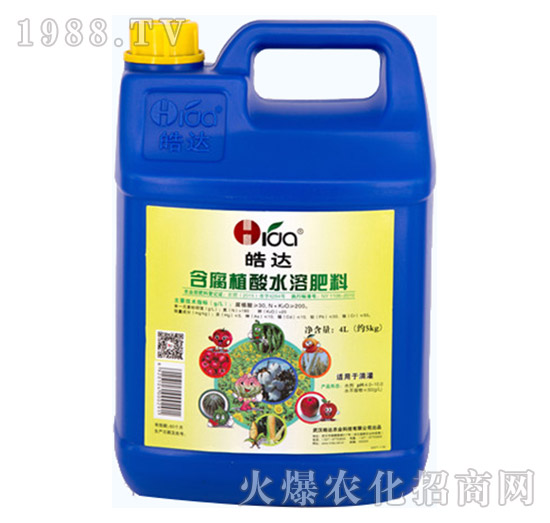 含腐植酸水溶肥料（4L）-皓達農(nóng)業(yè)