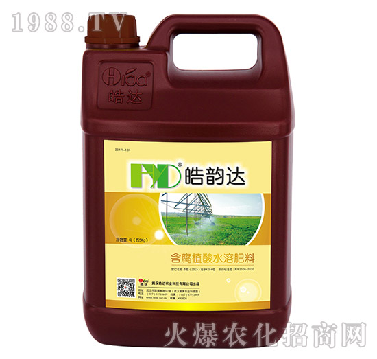 含腐植酸水溶肥料-皓韻達(dá)（4L）-皓達(dá)農(nóng)業(yè)