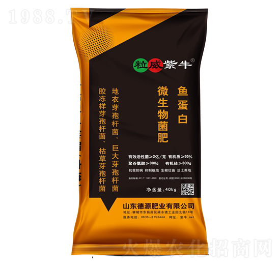 魚蛋白微生物菌肥-粒威紫牛-德源肥業(yè)