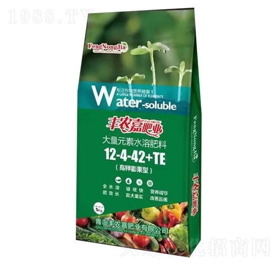 大量元素水溶肥料12-4-42+TE-豐農(nóng)嘉