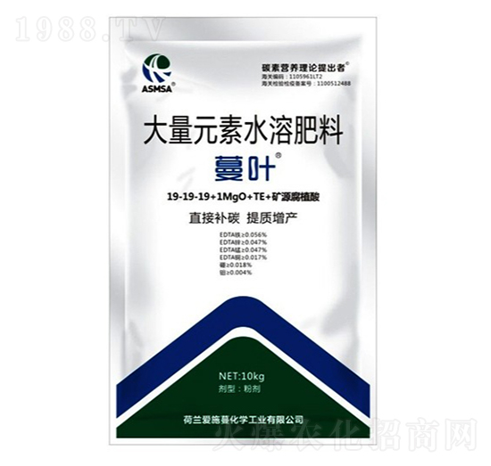 礦源腐植酸大量元素水溶肥（平衡型）-蔓葉-愛施蔓