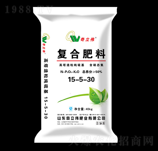 高塔造粒復合肥料15-5-30-奇立偉