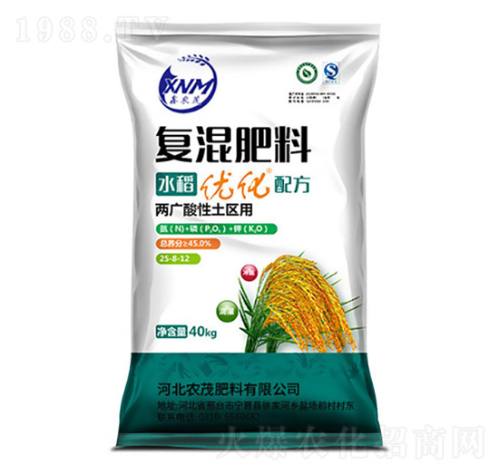 水稻專用復(fù)混肥料25-8-12-鑫農(nóng)茂