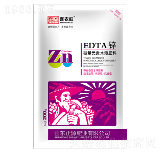 微量元素水溶肥料-EDTA鋅-喜農(nóng)旺-正源肥業(yè)