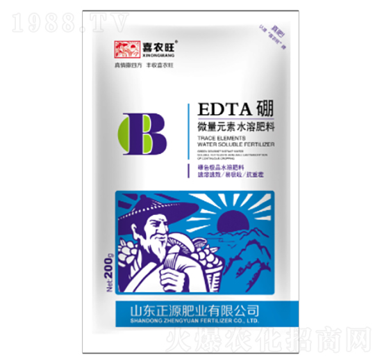 微量元素水溶肥料-EDTA硼-喜農(nóng)旺-正源肥業(yè)