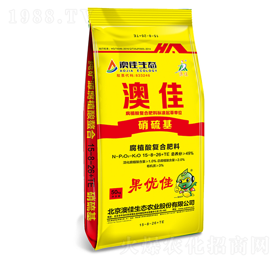 腐植酸復合肥料15-8-26+TE-澳佳生態(tài)