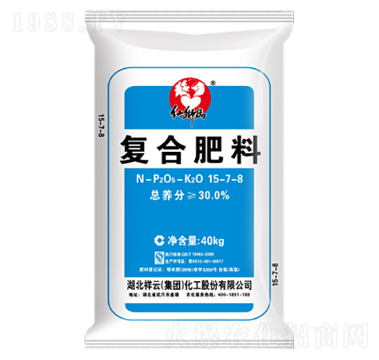 氨化高氯復(fù)合肥料15-7-8-紅獅犸-祥云化工