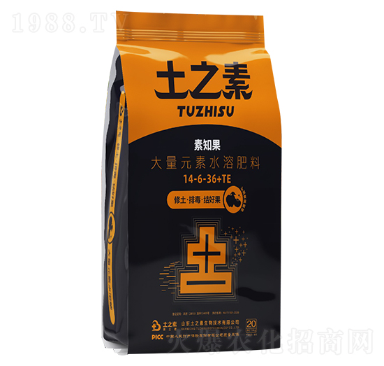 大量元素水溶肥料14-6-36+TE 素知果 土之素