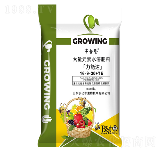 大量元素水溶肥料16-9-30+TE 力能達 農(nóng)億豐