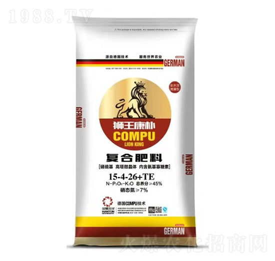 復合肥料15-4-26+TE-獅王康樸-漢騰農業(yè)