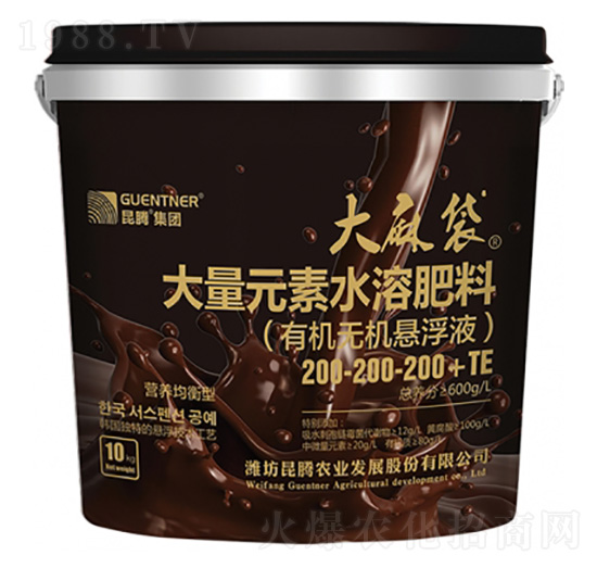 大量元素水溶肥料200-200-200+TE-大麻袋-昆騰農(nóng)業(yè)