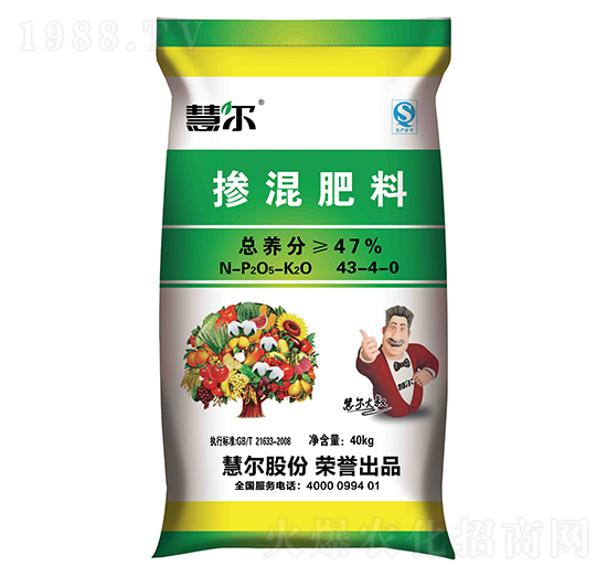 摻混肥料43-4-0-慧爾