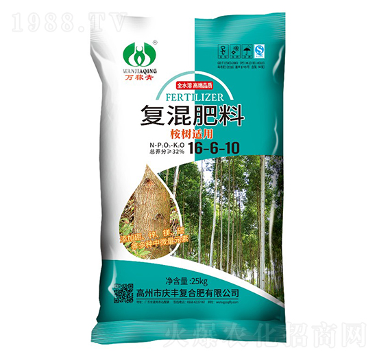 桉樹適用復(fù)混肥料16-6-10-萬稼青-慶豐