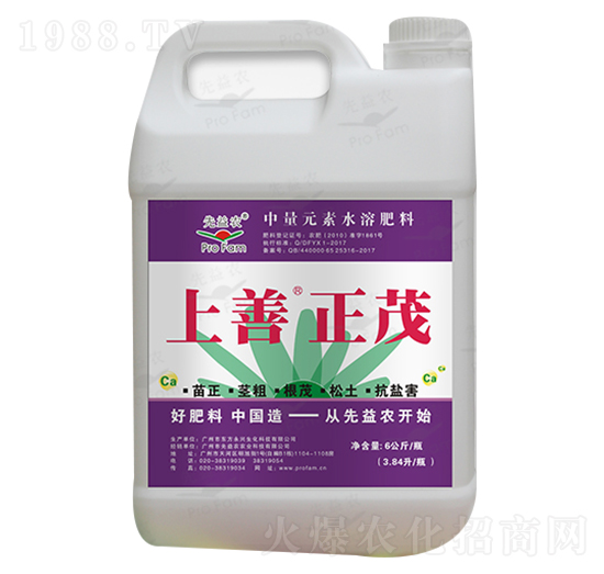 中量元素水溶肥料-上善正茂-先益農(nóng)