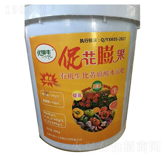 促花膨果有機(jī)生化黃腐酸水溶肥-優(yōu)瑞豐-興昆化工