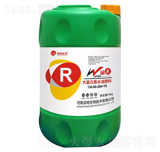 大量元素水溶肥料130-90-280+TE-潤(rùn)果-潤(rùn)地生物