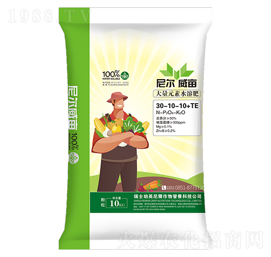 大量元素水溶肥料30-10-10+TE-尼爾威畝-西洋實業(yè)