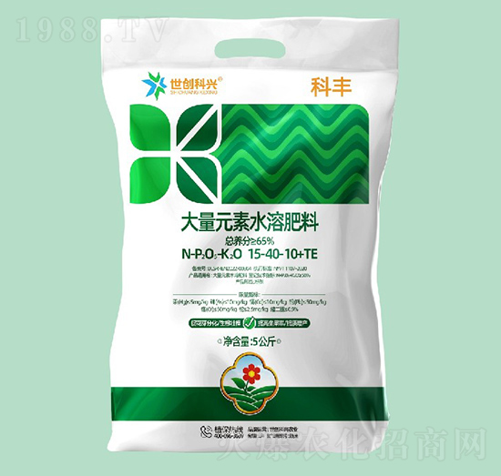 高磷型大量元素水溶肥料15-40-10+TE-科豐-世創(chuàng)科興