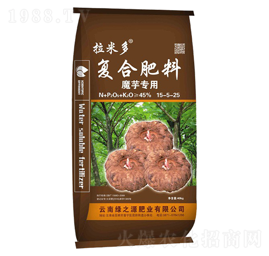 魔芋專用復(fù)合肥料15-5-25-拉米多-綠之源