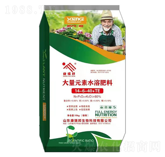 大量元素水溶肥料14-6-40+TE-康瑞邦