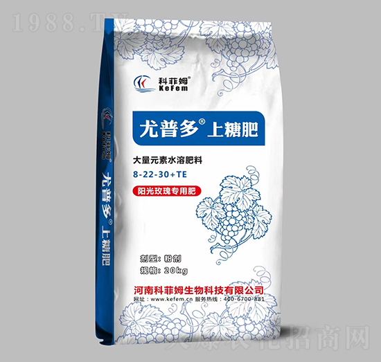 陽光玫瑰專用型上糖肥8-22-30+TE-尤普多-科菲姆