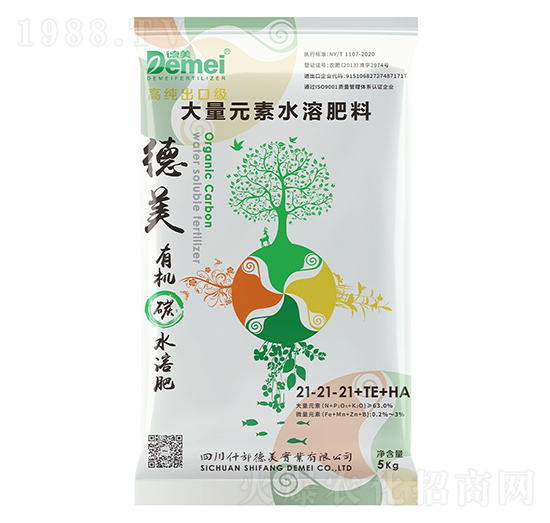 德美有機(jī)碳水溶肥料21-21-21+TE+HA-德美實(shí)業(yè)