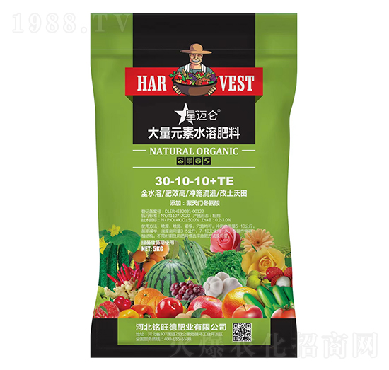 大量元素水溶肥料30-10-10+TE-星邁侖-銘旺德肥業(yè)