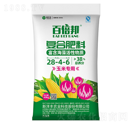 玉米專用復(fù)合肥料28-4-6-百倍邦-樂開懷