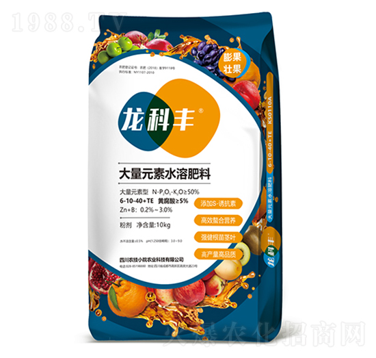 大量元素水溶肥料6-10-40+TE-龍科豐-農(nóng)技小院