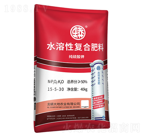 純硫酸鉀水溶性復合肥料15-5-30-蟒牌-農技小院