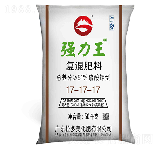 硫酸鉀型復合肥料17-17-17-強力王-拉多美