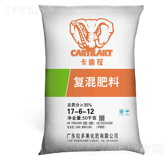 尿氯基復(fù)混肥料17-6-12-卡迪拉-拉多美