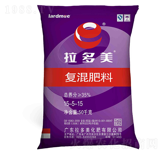 尿氯基復(fù)混肥料15-5-15-E族-拉多美