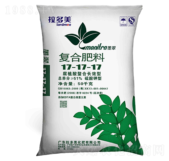 尿硫型復(fù)合肥料17-17-17-墨翠-拉多美