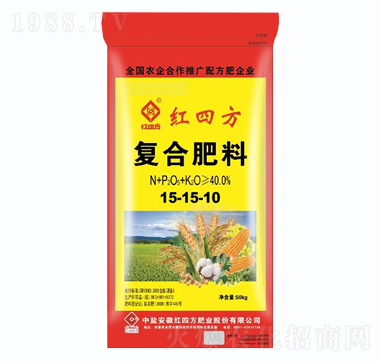 氯基復合肥料15-15-10-紅四方