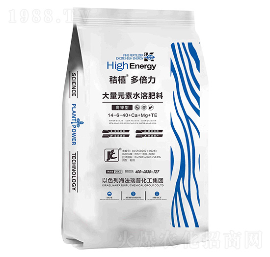 高鉀型大量元素水溶肥料14-6-40+Ca+Mg+TE-秸橲多倍力-熙鴻農(nóng)業(yè)