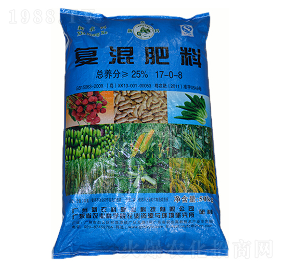 50kg復混肥料17-0-8-新農科生物