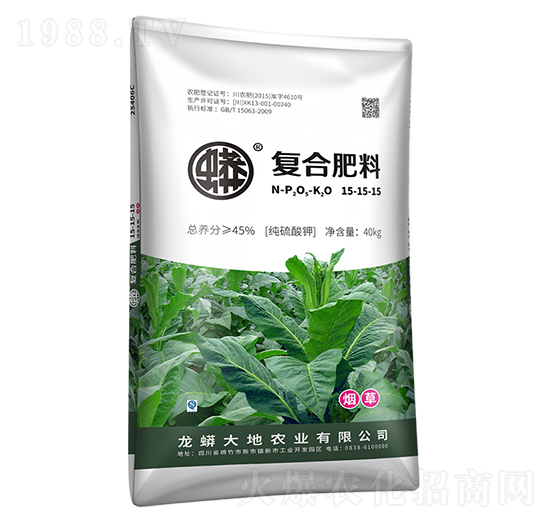 蟒牌煙草專用復(fù)合肥肥15-15-15-龍蟒磷化工