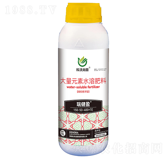 凝膠懸浮型大量元素水溶肥料150-50-400+TE-瑞健盈-科沃尚田