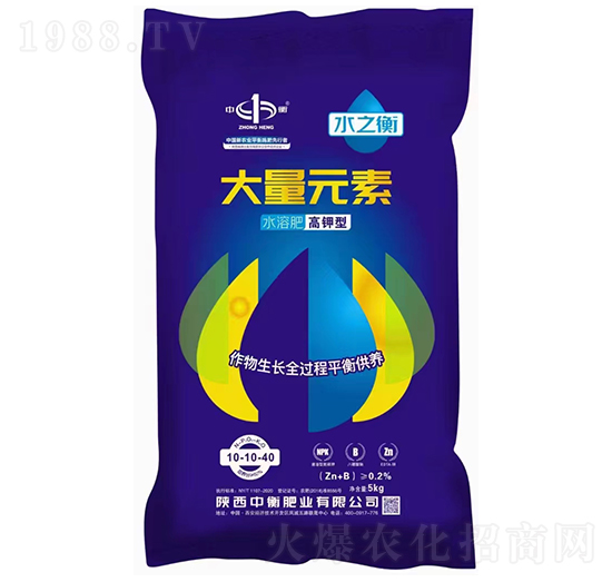 水之衡大量元素水溶肥料（高鉀型）-中衡