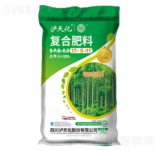 桉樹適用復(fù)合肥料17-5-11-工農(nóng)-瀘天化