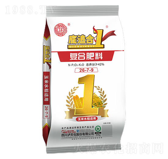 玉米水稻適用復(fù)合肥料26-7-底追合1-工農(nóng)-瀘天化