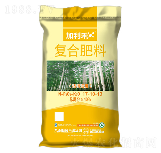 桉樹(shù)適用復(fù)合肥料17-10-13-加利禾-九禾