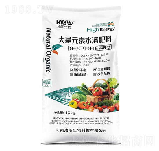 高鉀型大量元素水溶肥料9-8-43+TE-浩陽(yáng)生物