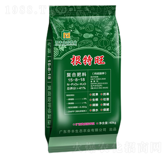 純硫酸鉀復合肥料15-8-18-根特旺-齊豐農(nóng)業(yè)