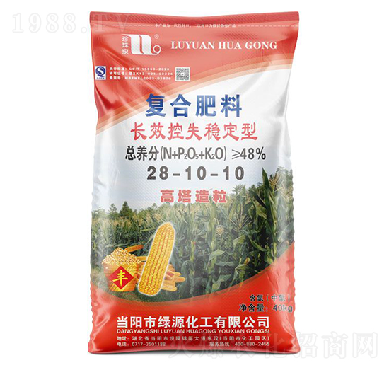 40kg長效控失穩(wěn)定型復(fù)合肥料28-10-10-珍珠泉-華強化工集團