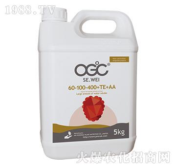 大量元素水溶肥料60-100-400+TE+AA-OGC·色味-陽光綠健