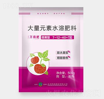 甜美型大量元素水溶肥料7-12-40+TE-新維生物